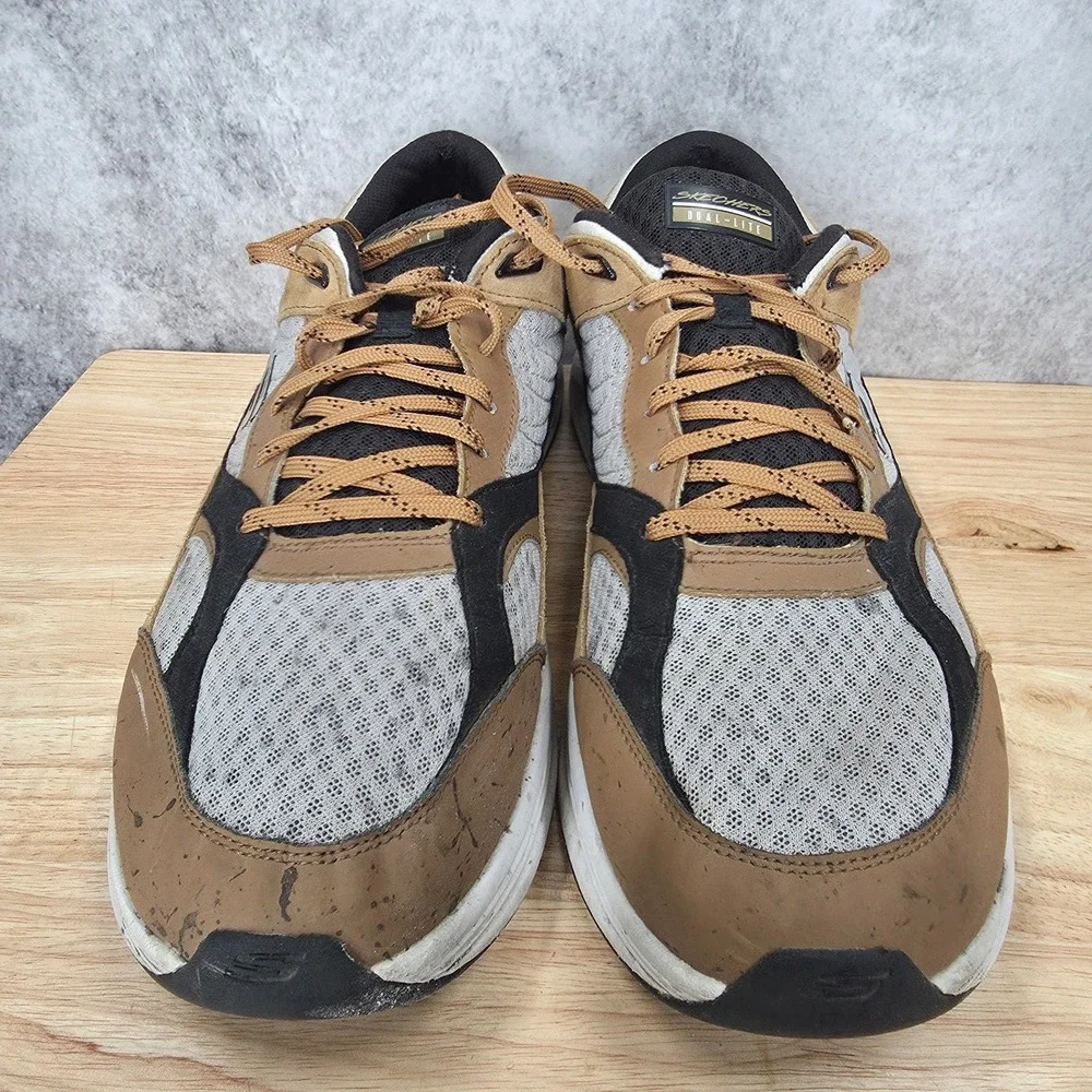 Skechers Skyline Alphaborne Sneakers Mens 14 Brown Air-Cooled Memory Foam 52968